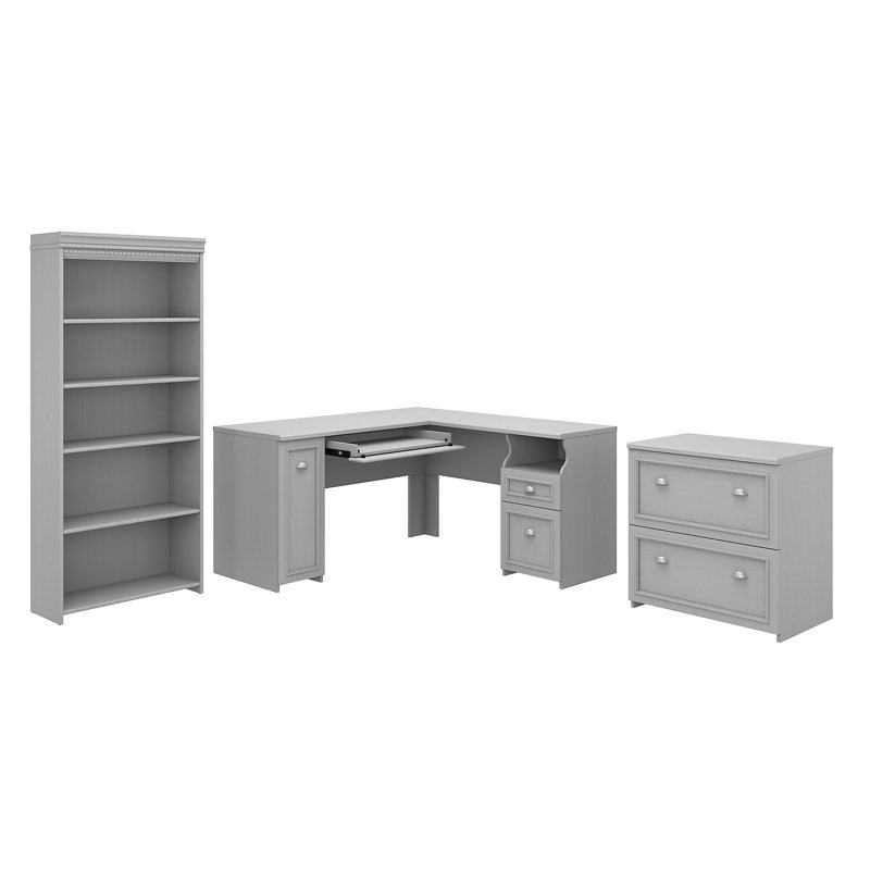 Three Posts™ Niles Desk, Bookcase and Filing Set Birch Lane